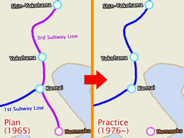 The change of the plan for constructing both two subways.